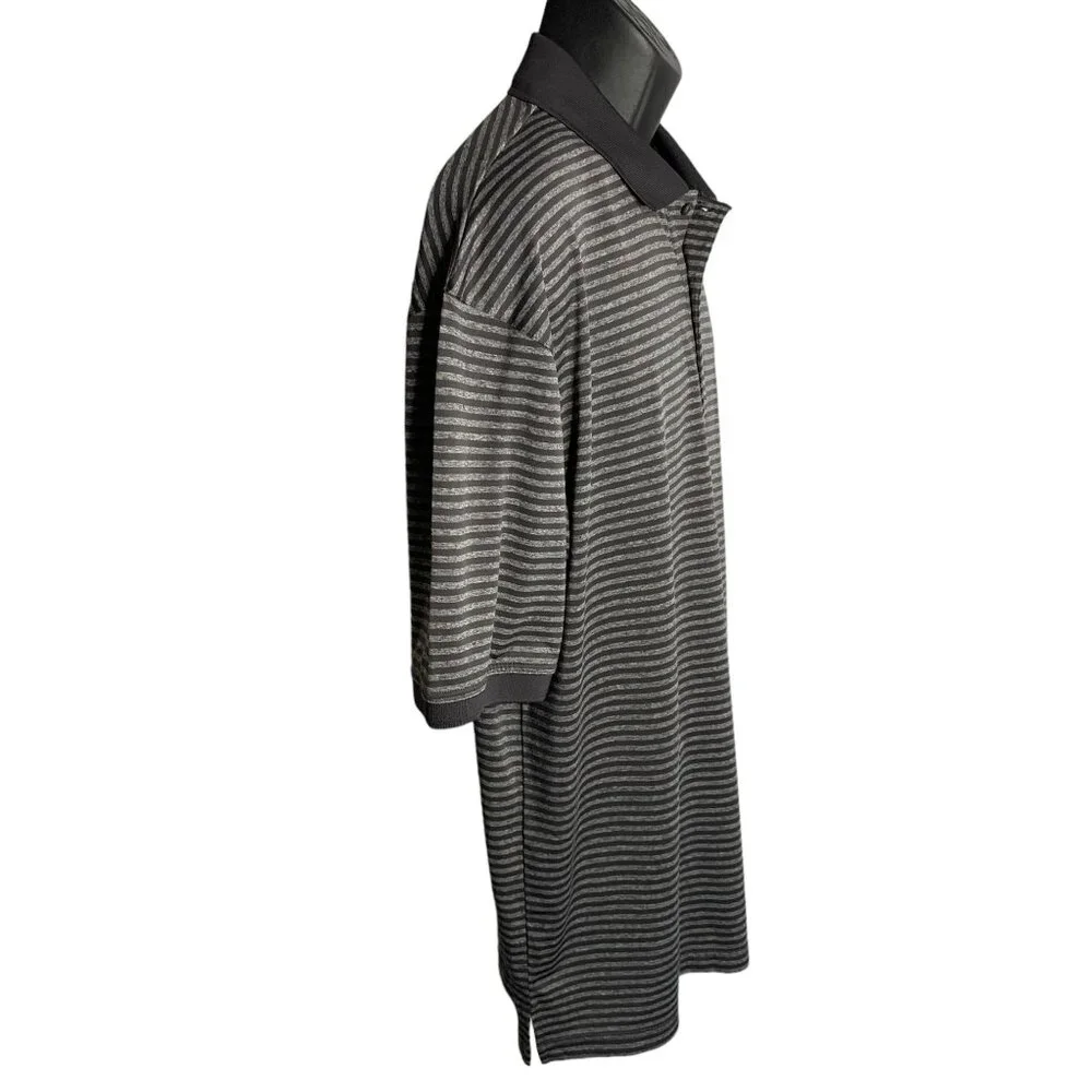 Ben Hogan Athletic Golf Polo Shirt XL Grey Short Sleeve Buttons Collar Stretch - Picture 5 of 6